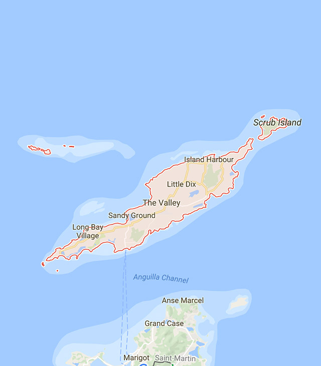 Anguilla - Map - Dreamy Weddings