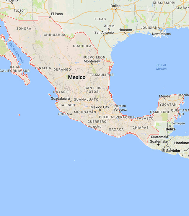 Mexico - Map - Dreamy Weddings