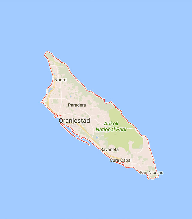 Aruba - Map - Dreamy Weddings